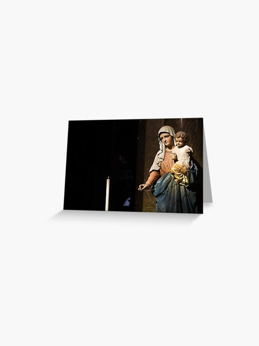 Grusskarte Maria mit Jesus